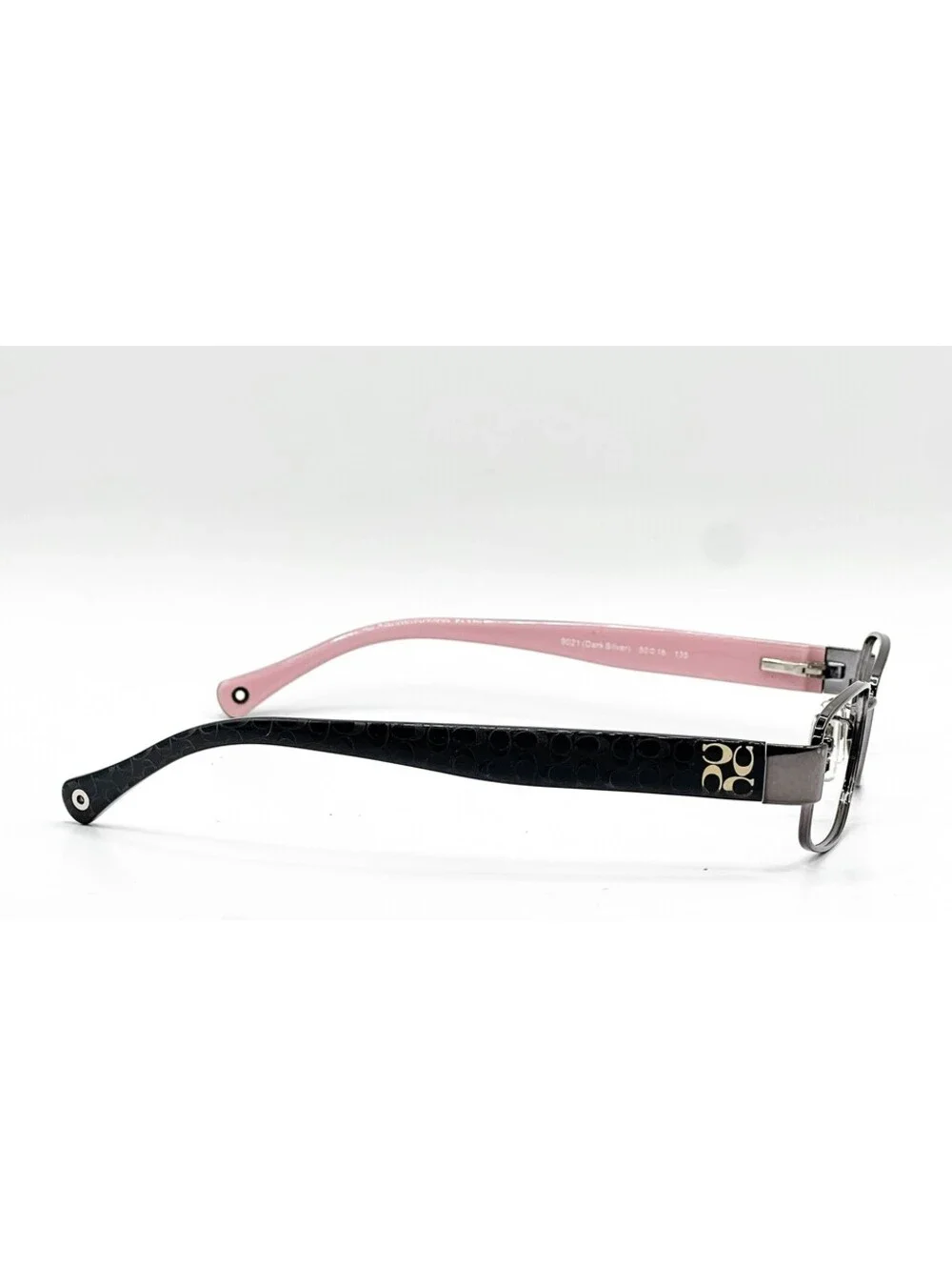 Coach HC 5001 9021 Dark Silver Rectangle Authentic Eyeglass Frames 50-16-135